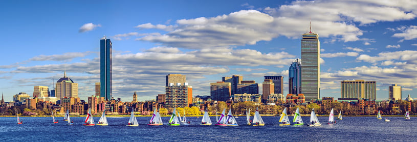 Boston, Massachusetts skyline panorama