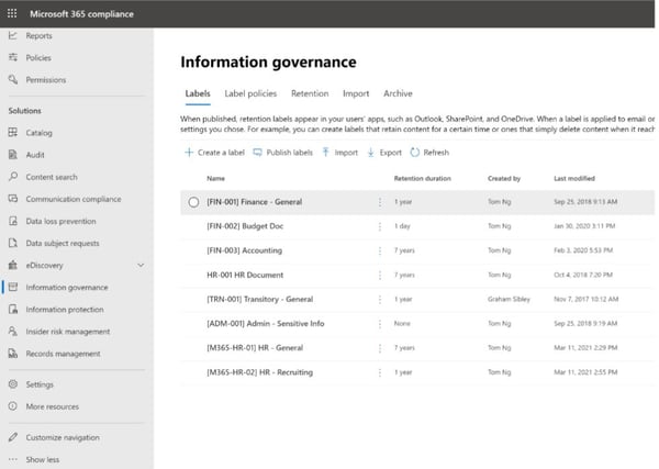 M365-Compliance-IG-Labels