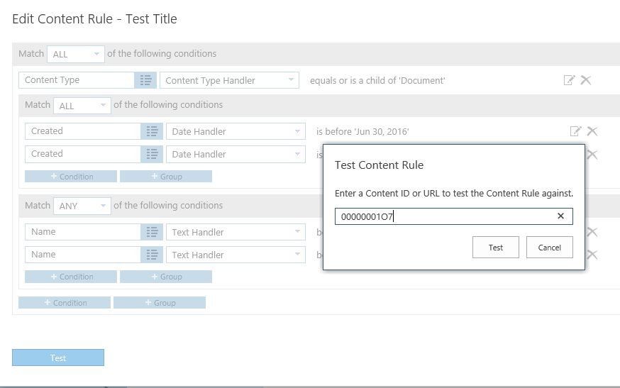 Testing a SharePoint Document