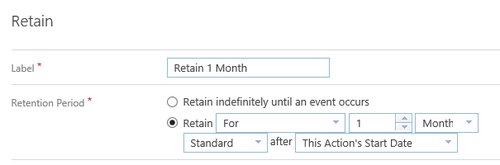 Document Retention Fields